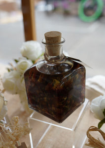Body and Massage Oil Infused with Organic Rose Petals